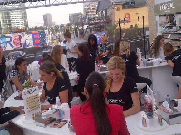 Girls having their nails "did"!