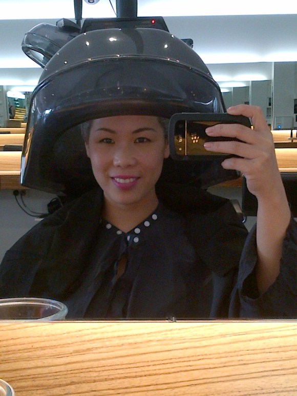 I'll have my hair done Darth Vadar Style!