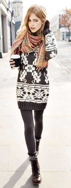 Way cute tribal print knit. It won't feel like Christmas without one!