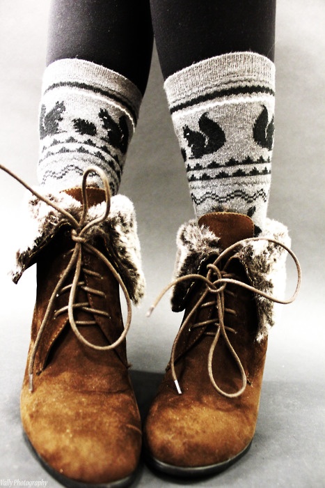 Little squirrel socks? You betcha!