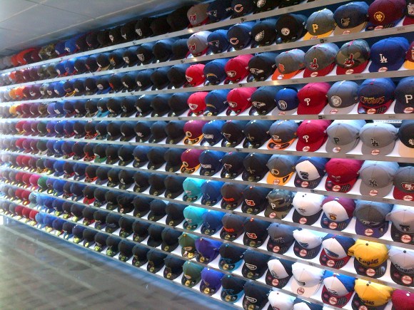 More snap-back caps than I've ever seen before!