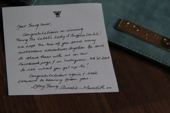 Special handwritten card for me!